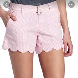 Lilly Pulitzer seersucker pink/white shorts